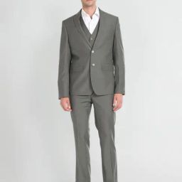 Arrow Warm Olive Regular Fit Three Piece Suit-picture-2