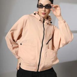 Chkokko Peach Plain Jacket-picture-19
