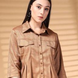 Melon By plusS Brown Plain Top-picture-47