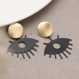 DressBerry Gold-Plated Contemporary Drop Earrings-image-33