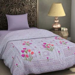 Spaces Gulrana Lavender Frost Polyester Fleece Single Blanket-image-3