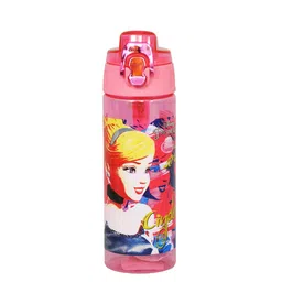 Disney Girls Pink & Yellow Cinderella Printed Water Bottle 600ml-57