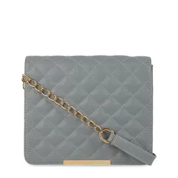 Bagsy Malone Grey Textured Sling Bag-3