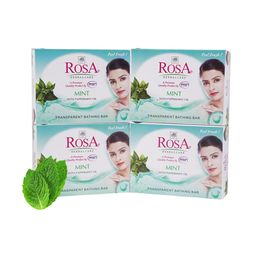 ROSA Set Of 4 Mint Gel Soap With Pappermint Oil - 100 gm Each-66