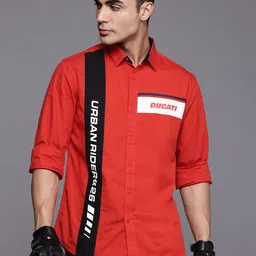 Ducati Printed Regular Fit Pure Cotton Shirt-image-54