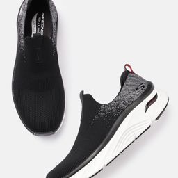 Skechers Men Black Arch Fit Dlux Slip-On Sneakers-picture-40