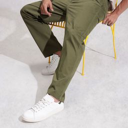 WROGN Men Loose Fit Chinos Trousers-image-88