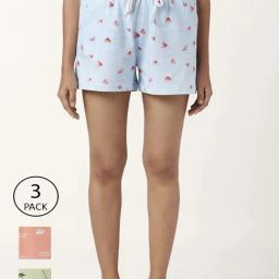 Dreamz by Pantaloons Blue Green Cotton Printed Shorts-image-10