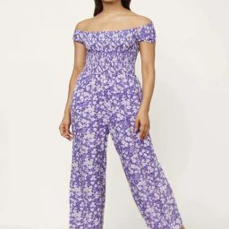 People by Pantaloons Purple Floral Print Jumpsuit-31