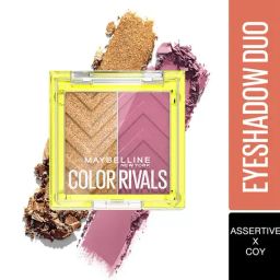 Maybelline New York Color Rivals Duo Eyeshadow Palette Assertive x Coy - 3 gm-image-85