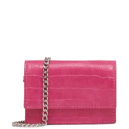Miraggio Camilla Pink Textured Small Sling Handbag-29