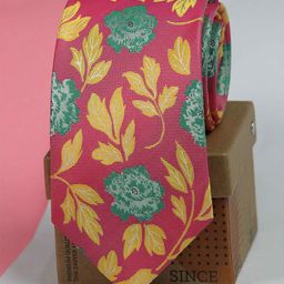 Tossido Men Floral Woven Design Broad Tie-9