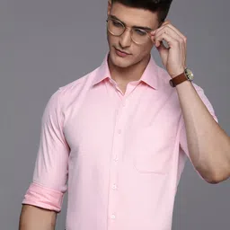 Louis Philippe Men Slim Fit Pure Cotton Formal Shirt-image-43