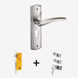 Dorset Onix ML ON 254 mm(10 Inch) SC Finish Combo Lock Sets with Both Side Key Cylinder (60 mm)-image-90