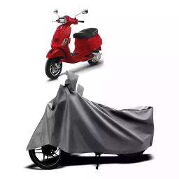 Auto Pearl Two Wheeler Cover with Bag for Vespa SXL 125 BS6, Silver-image-73