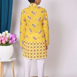 Cae Boys Printed Regular Kurta with Pyjamas image 3