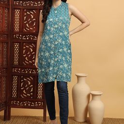 Anouk Rustic Women Ethnic Motifs Printed Summer Sheers Kurta-34