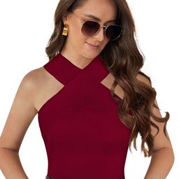 BAESD Halter Neck Sleeveless Fitted Top-image-83