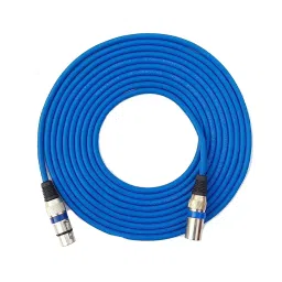 Pearl Microphone Extension Cable 5 m | Metal XLR Male (3 Pin) to Metal XLR Female (3 Pin) (Blue)-11