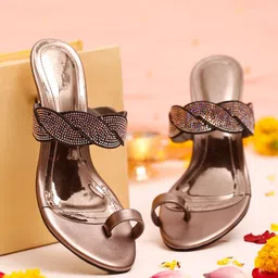 Inc 5 Embellished One Toe Kitten Heels-image-92