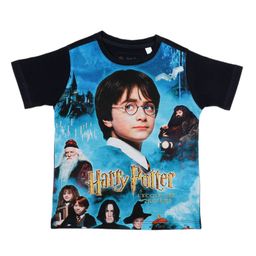 Harry Potter Boys Blue Printed Round Neck T-shirt-image-26