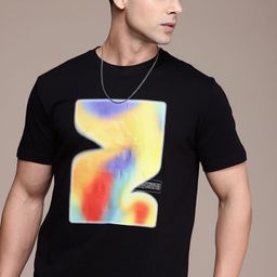 FCUK Graphic Printed Pure Cotton T-shirt-image-45