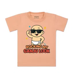 arvesa Rocking My Ganju Look Printed Kids Tshirt-picture-41