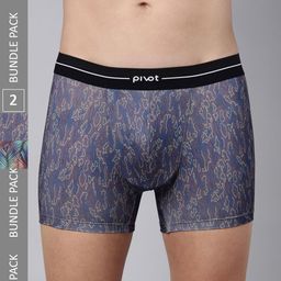 pivot Men Pack Of 2 Printed Trunks PT-S23-P2-TRK-09-3