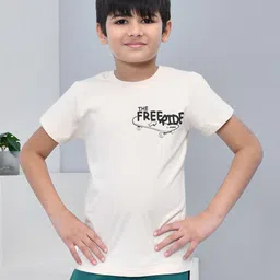 YOUMAA Boys Printed Bio Finish Applique T-shirt-image-73