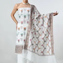 THE WEAVERS SHOP BY RAAVI Pure Cotton Unstitched Dress Material-image-0