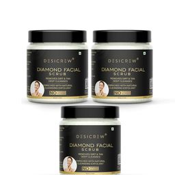 Desi Crew Set Of 3 Diamond Facial Scrub With Aloevera-100g Each-15