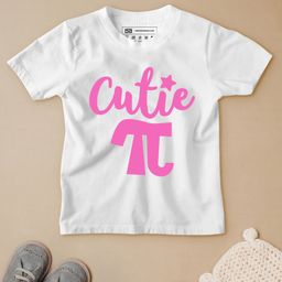 Be Awara Half Sleeves Cutie Pie Print T Shirt - White & Pink-picture-20