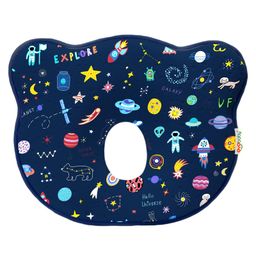 OYO BABY Memory Foam Baby Head Shaping Pillow Sky Print - Blue-13