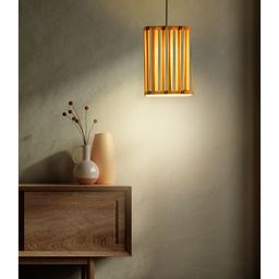 Green Girgit Yellow Stripe Print Hanging Shade-17