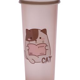 Adore Dunk! The Spill Proof Tumbler with Lid 450ml (Pink Cat)-15