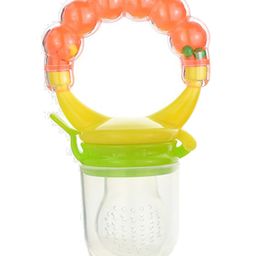 Domenico World Baby Love Rattle Silicone Food & Fruit Nibbler - Orange-image-46