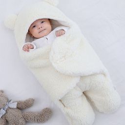 Brandonn Hooded Supersoft Wearable Wrapper Blanket - White-image-53