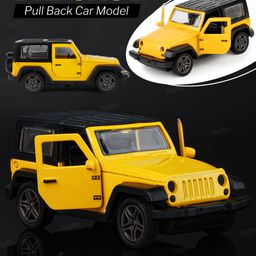 Toysire Thar Metal Alloy Pull Back Car Diecast Electronic Toys with Openable Doors Toys for Kids(Yellow)-picture-22