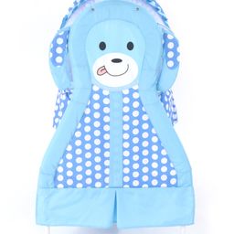 fab n funky Metal Cradle with Mosquito Net - Blue image 2