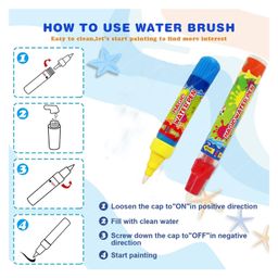 FunBlast DIY Reusable Coloring Mat with 2 Magic Pens - Multicolor image 2