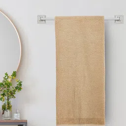 Home Centre Colour Refresh Essence Beige Self-Designed 500 GSM Cotton Bath Towel-6