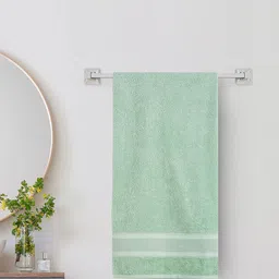 Home Centre Colour Refresh Essence Green Self-Designed 350 GSM Cotton Bath Towel-45