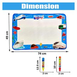 FunBlast DIY Reusable Coloring Mat with 2 Magic Pens - Multicolor image 3