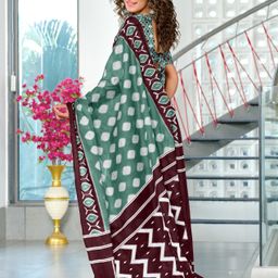 DIVASTRI Block Print Saree image 3