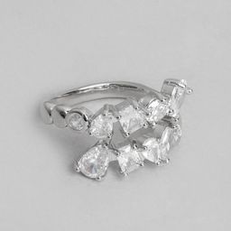 DressBerry Stone-Studded Adjustable Finger Ring-image-36
