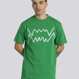 Puma Starting Lineup Green Cotton Regular Fit Logo Printed Sports T-Shirt-image-8