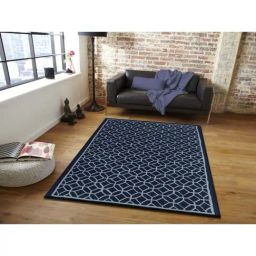 Presto Blue Wool Hand Tufted Carpet-image-13
