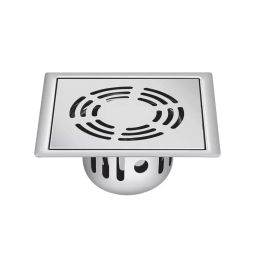 Sanjay Chilly Square Ringo Golden Floor Drainer with Cockroach Trap Silver 127 x 127 mm, ‎SCCT-SR-GS-127-image-76