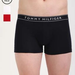 Tommy Hilfiger Multicolor Cotton Slim Fit Trunks - Pack Of 3-picture-15