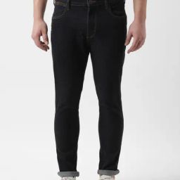 Wrangler Bostin Cropped Dark Blue Slim Fit Lightly Washed Jeans-picture-21
